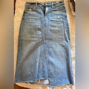 MOTHER Blue Midi Skirt